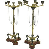 Pair of Mid 19th Century French Candelbra