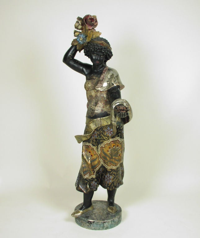 Venetian Polychromed Blackamoor