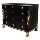 Empire Ebonized Pear Wood Chest of Drawers