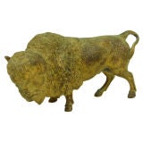 Gilt Bronze Sculpture of Bison