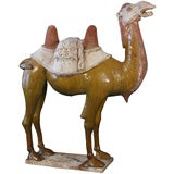 Massive Chinese Three-Color Glazed  Pottery Bactrian Camel