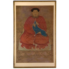 Chinese Ancestor Portrait of a Daoist Priest