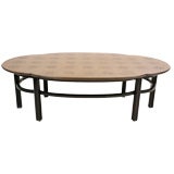 Fabulous Mahogony 
Walnut Scalloped Edged Cocktail Table
