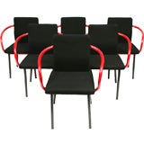 6 Ettore Sottsass Knoll Mandarin Chairs