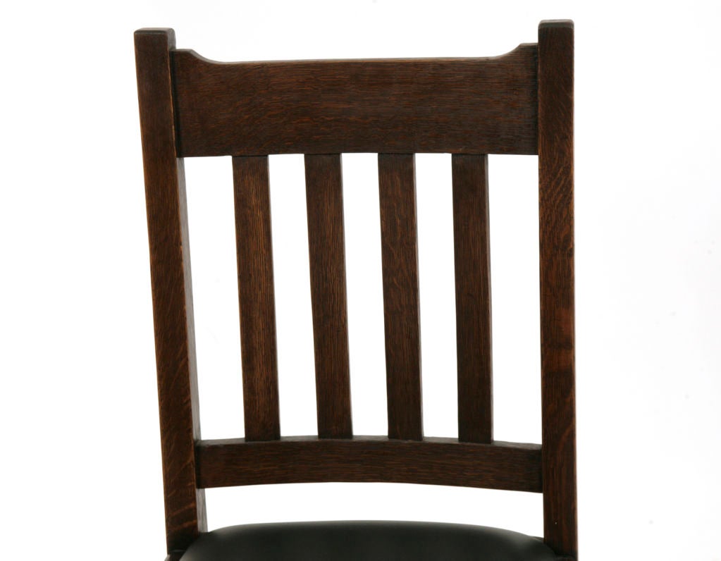 6 Mission Oak Dining Chairs In Excellent Condition In Phoenix, AZ