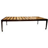 Incredible Michael Taylor Burl & Walnut Dining Table