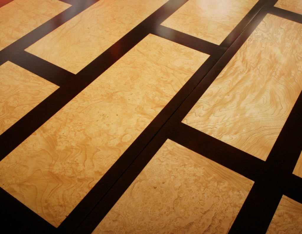 Incredible Michael Taylor Burl & Walnut Dining Table