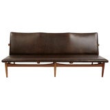 Finn Juhl Leather & Teak Sofa