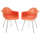 Rare Eames Fiberglass Rope Edge Chairs