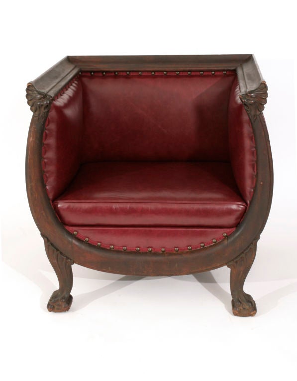 'Northwind' Walnut & Leather Lounge Chair