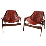 Jerry Johnson Leather Sling Chairs