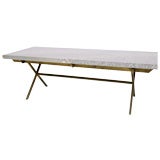 1950’s Marble and Bronze Cocktail Table