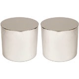 Vintage Pair of High Polished Side Tables by Habitat
