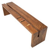 Germani Smith Solid Walnut Bench