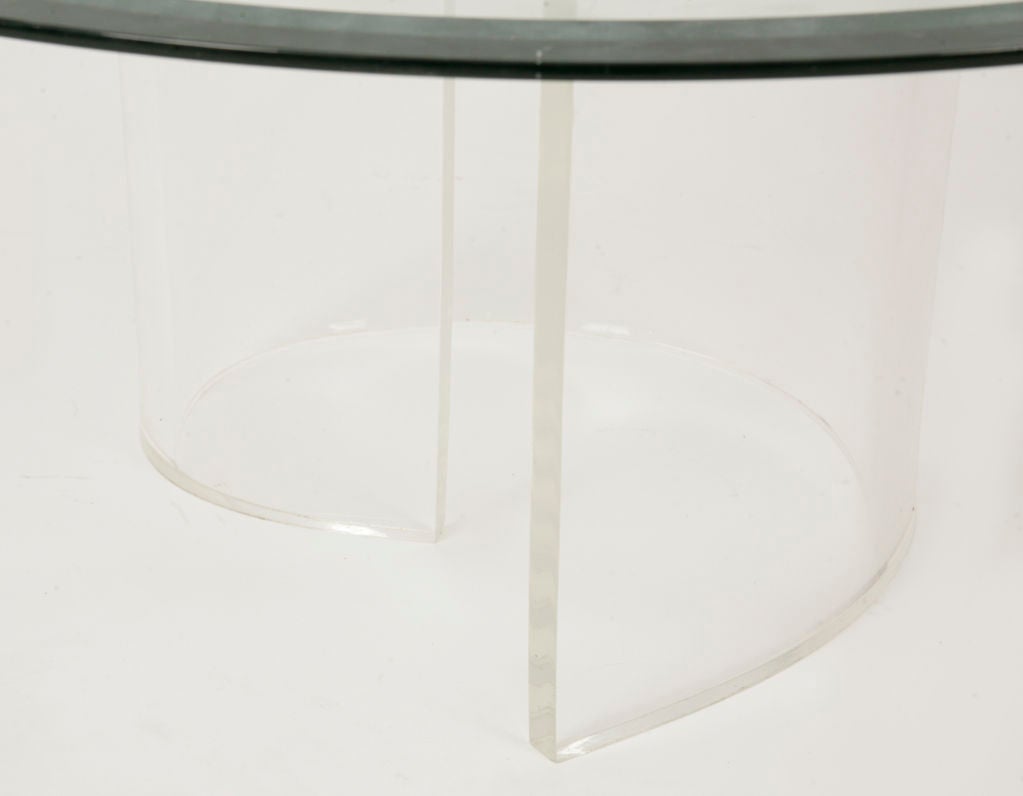 Lucite Snail Table