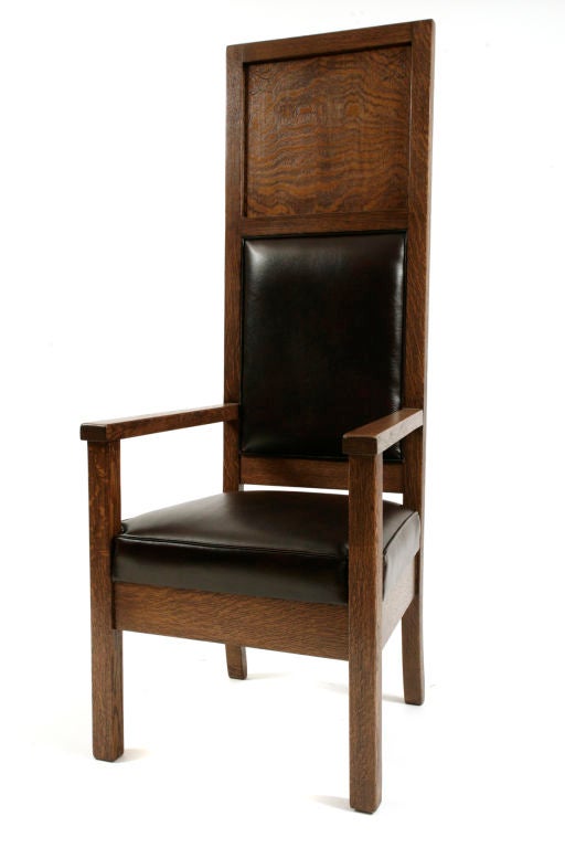 Phenomenal Masonic Lodge Oak Chairs In Excellent Condition In Phoenix, AZ