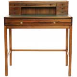 Rosewood and Leather Danish Campaign Desk