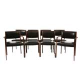 8 Niels Moller Rosewood & Leather Chairs
