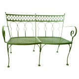 French Wrought Iron Settee and Chairs