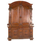 Highly Carved Oak Buffet Deux Corps