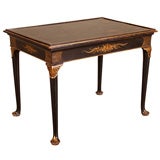 A 19th Century Black Chinoiserie Writing Table
