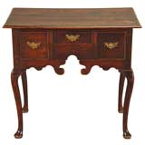 Antique OAK LOWBOY WITH FOUR CABRIOLE LEGS
