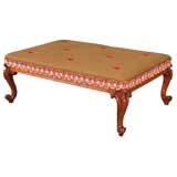 Ottoman with Cabriole Legs