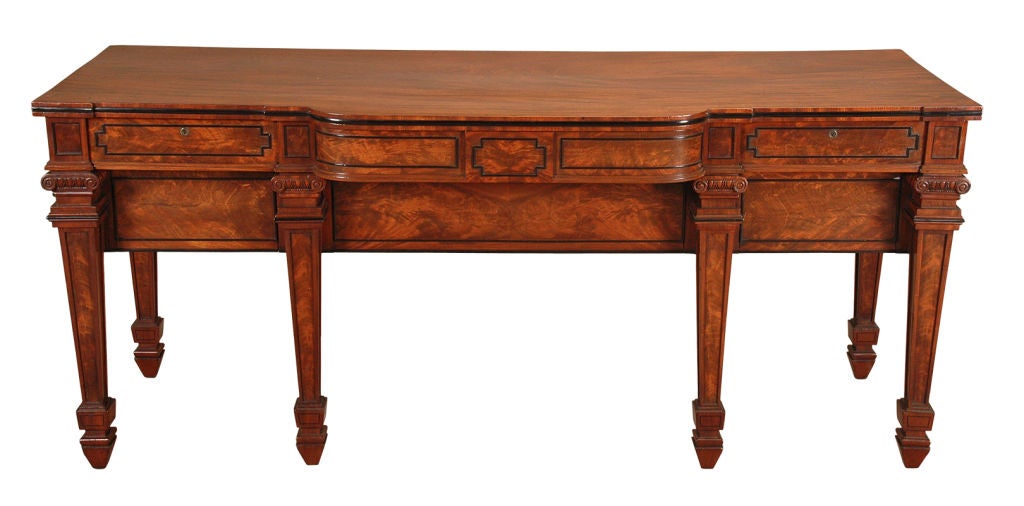 Architectural Mahogany Sideboard
