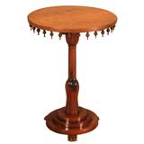 Antique ANGLO-INDIAN SIDE TABLE WITH PENDANT FRIEZE