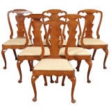 Antique A Set of Eight Cedar Dining Chairs