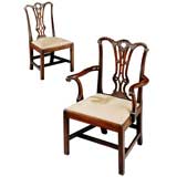EXCEPTIONAL CHIPPENDALE DINING CHAIRS