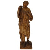 terra cotta figure of a classical goddess