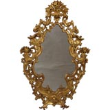 18th century gilt wood mirror