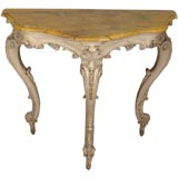 Louis XV marble top console table