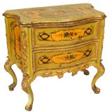 Italian Louis XV style paint decorated commode