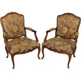 Pair of Louis XV provincial armchairs