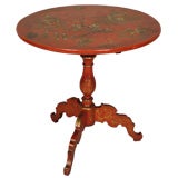 Continental chinosserie decorated tilt top table