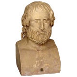 Antique Composistion bust of Euripides