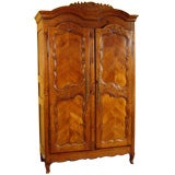 Louis XV  provincial fruitwood armoire