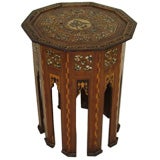Moroccan mother of pearl inlaid occasional table