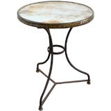 Marble and Iron Bistro or Side Table Marble and Iron Bistro or Side Table