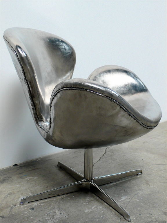 Contemporary Swan Chair Sculpture by Cheryl Ekstrom For Sale
