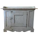 Grey Painted Swedish Baroque Sideboard