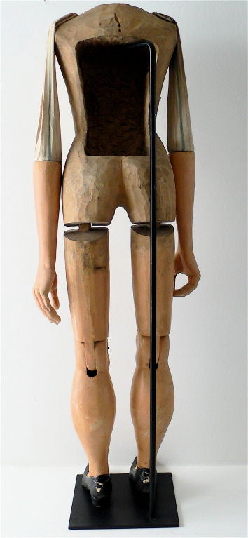 19th Century Early Americana Ventriloquist's Puppet