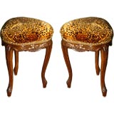 Pair of Small French Tabouret  Stools