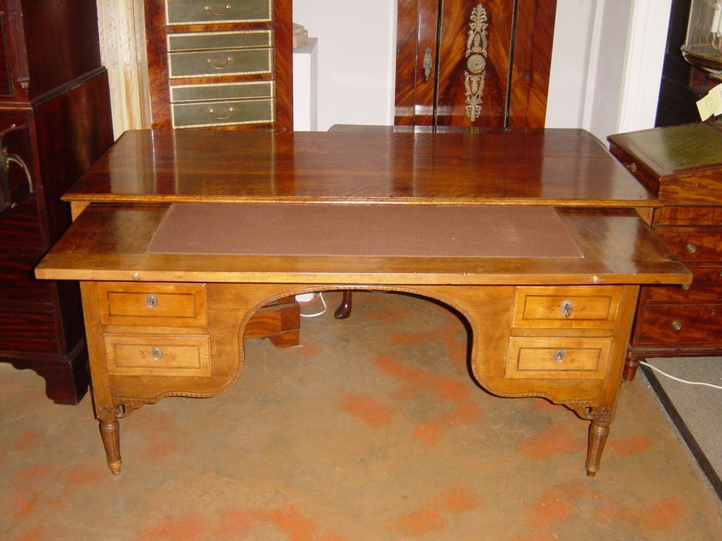 Northern Italian Neoclassical  Walnut Desk