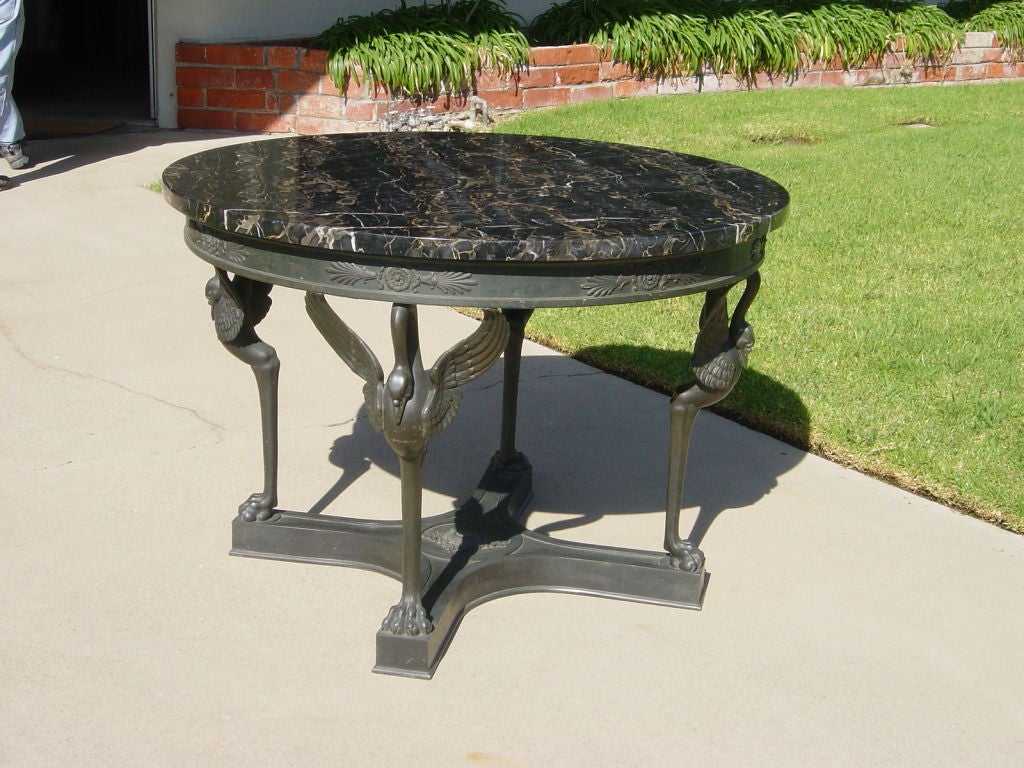 Antique Bronze Center Table