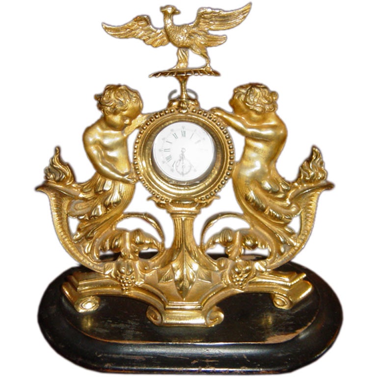 Gilt Brass Watch Holder For Sale
