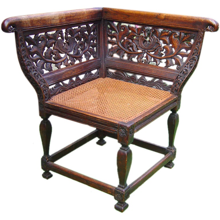 Dutch Colonial Corner Chair For Sale