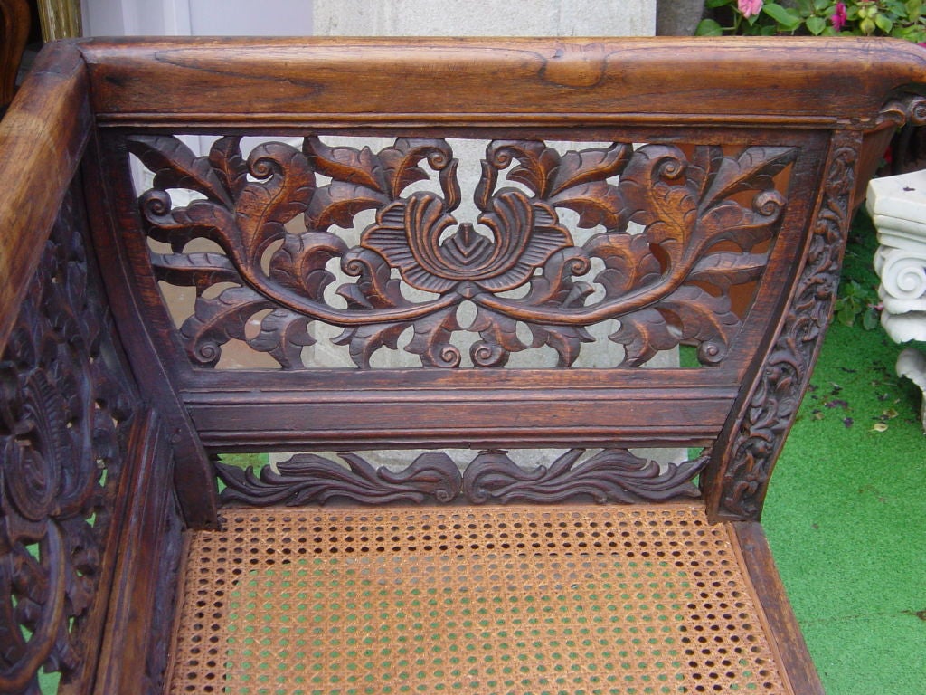 Southeast Asian Dutch Colonial Corner Chair For Sale